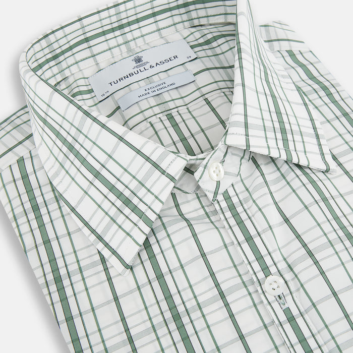 Sage Green Plaid Check Westminster Shirt Image 1