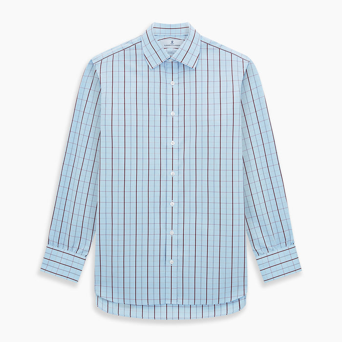 Burgundy Multi Combination Check Mayfair Shirt Image 6