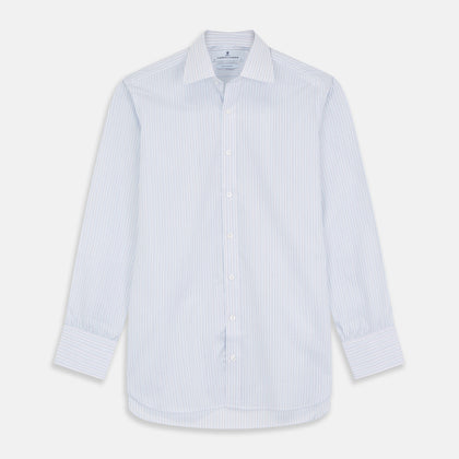 Purple Multi Stripe Cotton Fabric Image 1