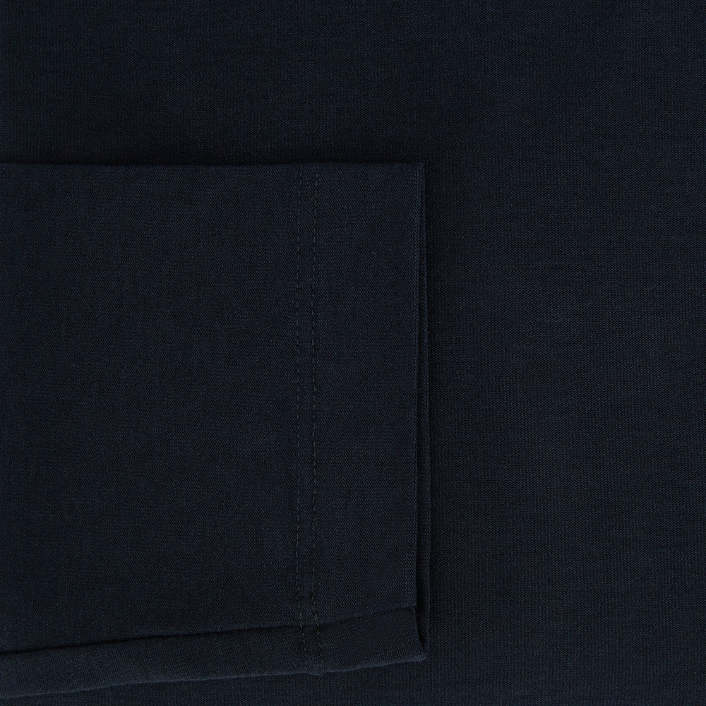 A plain navy long-sleeve crewneck by Turnbull & Asser is displayed on a white background, featuring a simple, classic design with no visible logos or patterns.