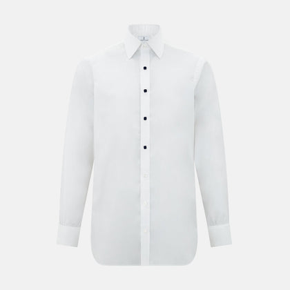 Navy Rounded Square Dress Studs Image 1