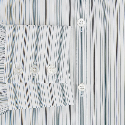 Forest Green Multi Stripe Westminster Shirt Image 3