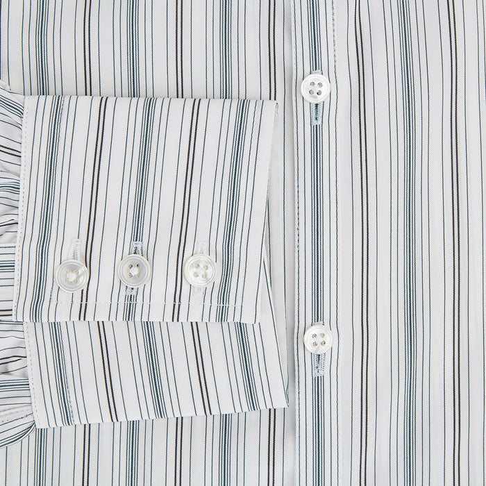 Forest Green Multi Stripe Westminster Shirt Image 3