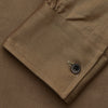 View 4 of product The Turnbull & Asser Khaki Weekend Fit Hayne Shirt features a Dorset collar and 1-button cuffs. Displayed on a plain white background.