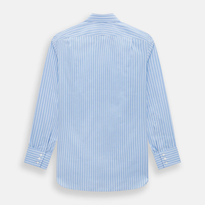 Sky Blue Wide Pinstripe Mayfair Shirt Image 2