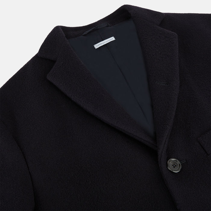 Navy Apsley Single-Breasted Caban Coat Image 1