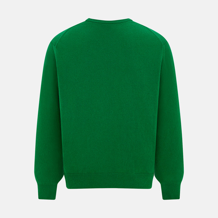 Grass Green Cashmere Round Neck Jumper Image 7
