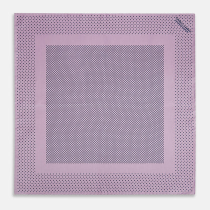 Lilac Dot Silk Pocket Square Image 3