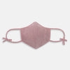 View 1 of product The Turnbull & Asser Burgundy Check Commuter Mask comes with 3 Viroformula™ filters. It features a check pattern, adjustable ear straps, and is displayed on a plain white background.