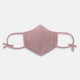 The Turnbull & Asser Burgundy Check Commuter Mask comes with 3 Viroformula™ filters. It features a check pattern, adjustable ear straps, and is displayed on a plain white background.