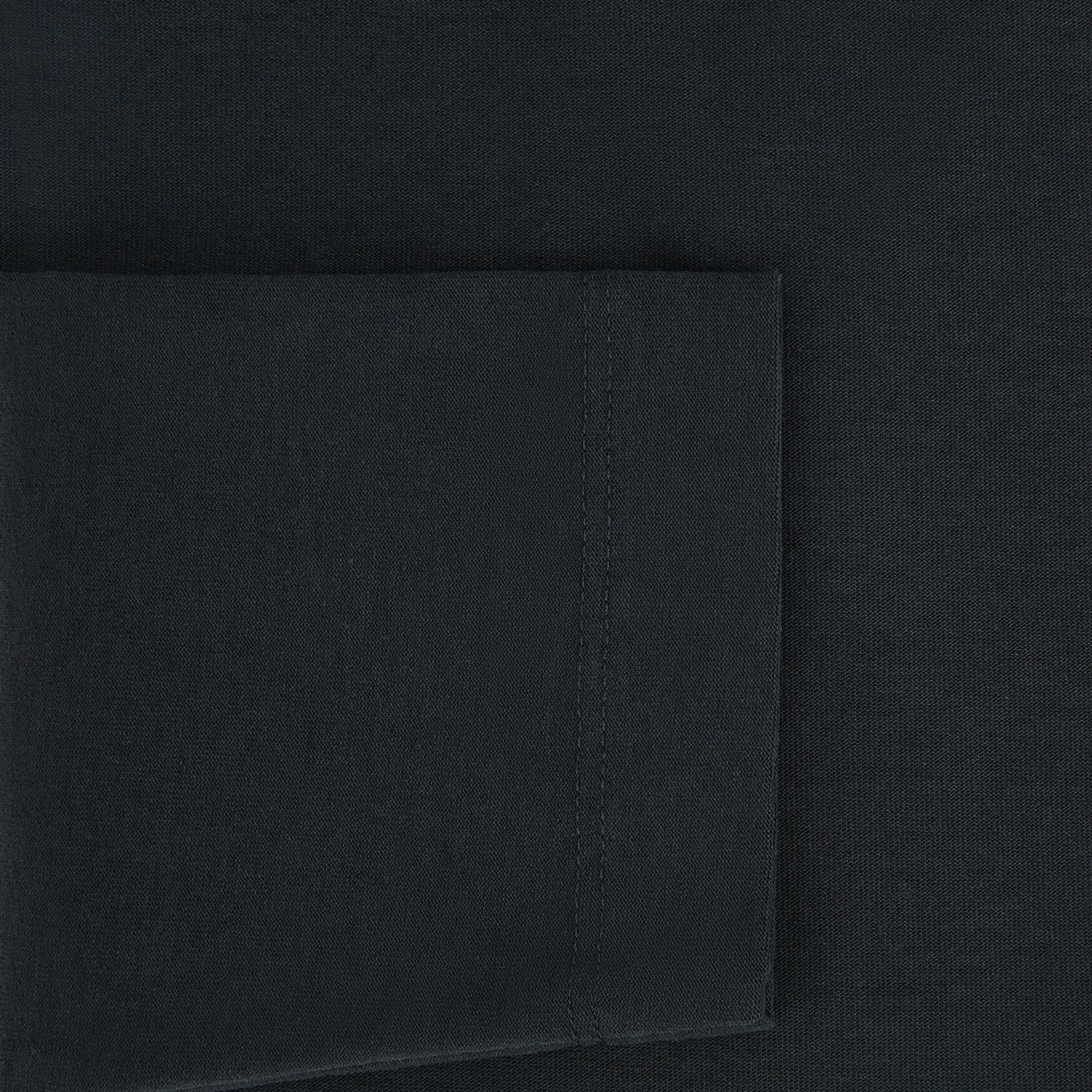 View 4 of product The Turnbull & Asser Charcoal Long-Sleeve T-shirt, featuring a classic crew neck, is displayed flat on a white background, showcasing its versatile style for men's fashion.