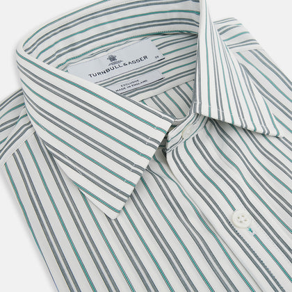 Forest Green Multi Stripe Mayfair Shirt Image 1