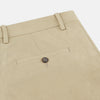 View 2 of product The Turnbull & Asser Beige Cotton Blend Manson Trousers feature a straight-leg cut, belt loops, side pockets, and a button closure, shown on a plain white background.