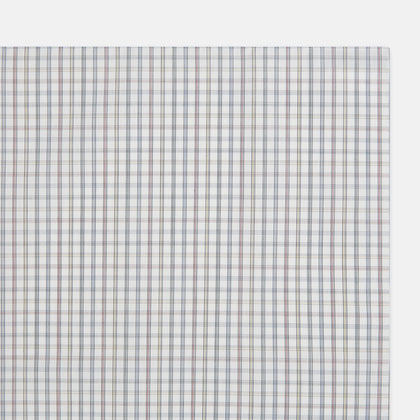 Sky Blue Multi Graph Check Hand-Rolled Handkerchief Image 1