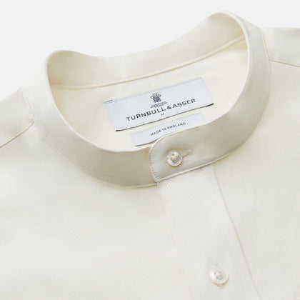 Cream Cotton Weekend Fit Unwin Shirt Image 1