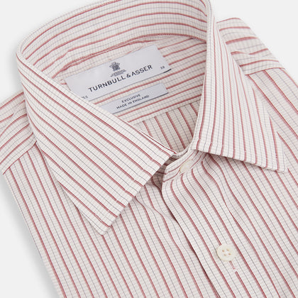 Red Graph Check Mayfair Shirt Image 1