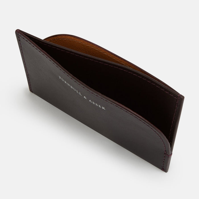 Burgundy Slim Rounded Card Case Image 1