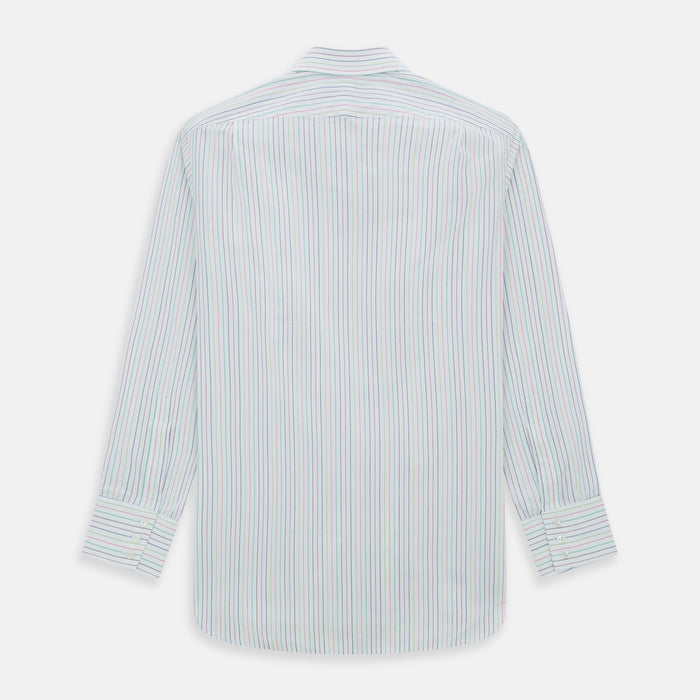 Multicoloured Double Pinstripe Mayfair Shirt Image 2