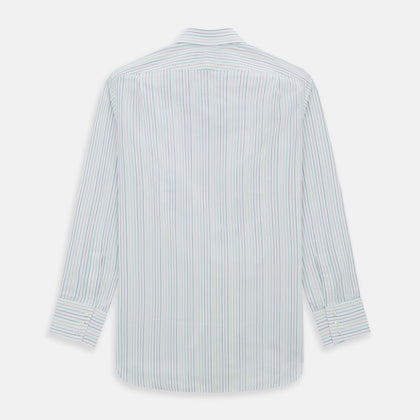 Multicoloured Double Pinstripe Mayfair Shirt Image 9