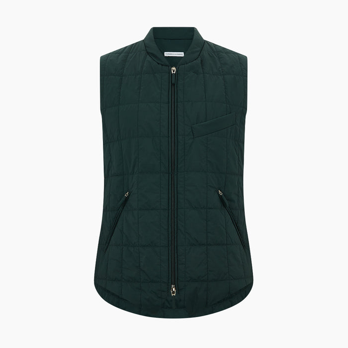 Forest Green Quilted Gilet Image 4