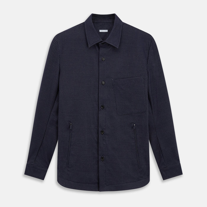 Navy Stripe Hampstead Overshirt