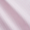 View 2 of product The Turnbull & Asser White and Pink Wide Stripe Mayfair Shirt features long sleeves, a collar, and bold vertical stripes, shown laid flat on a white background.