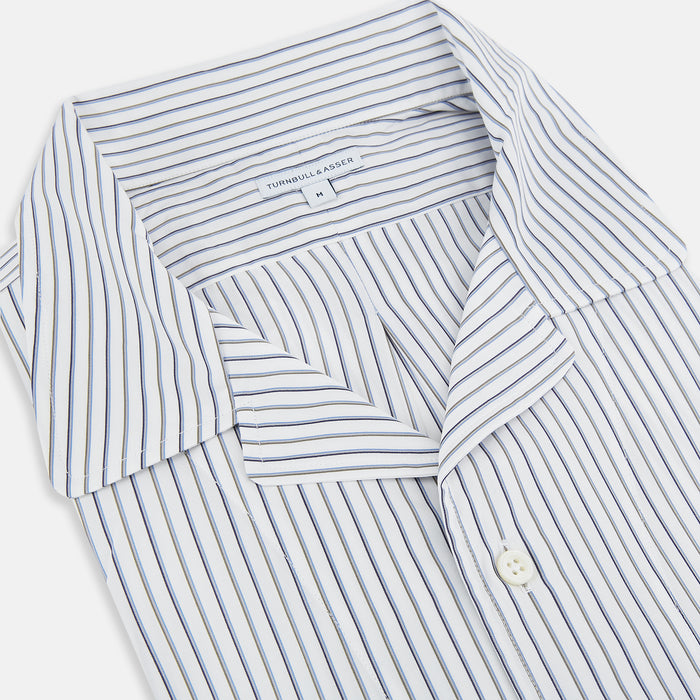 Brown Multi Stripe Quarzo Nightshirt Image 1
