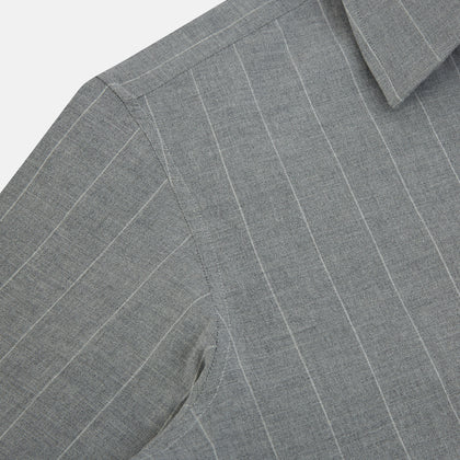 Grey Wide Stripe Westminster Shirt Image 5