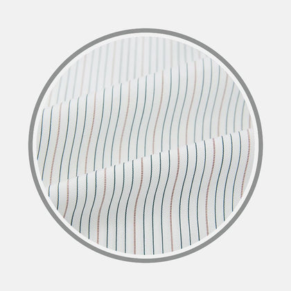 Petrol Hairline Stripe Fabric