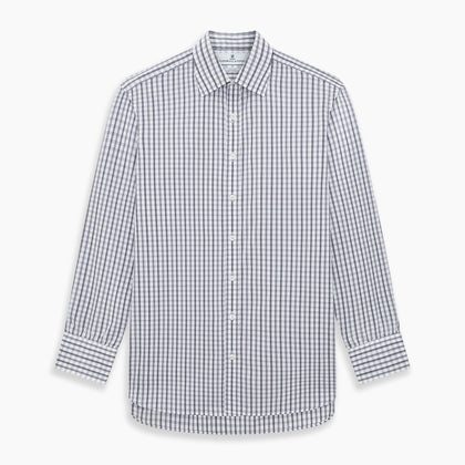 Purple Multi Check Mayfair Shirt Image 6