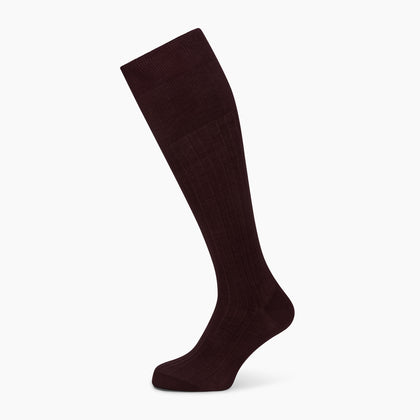 Oxblood Long Socks Image 4