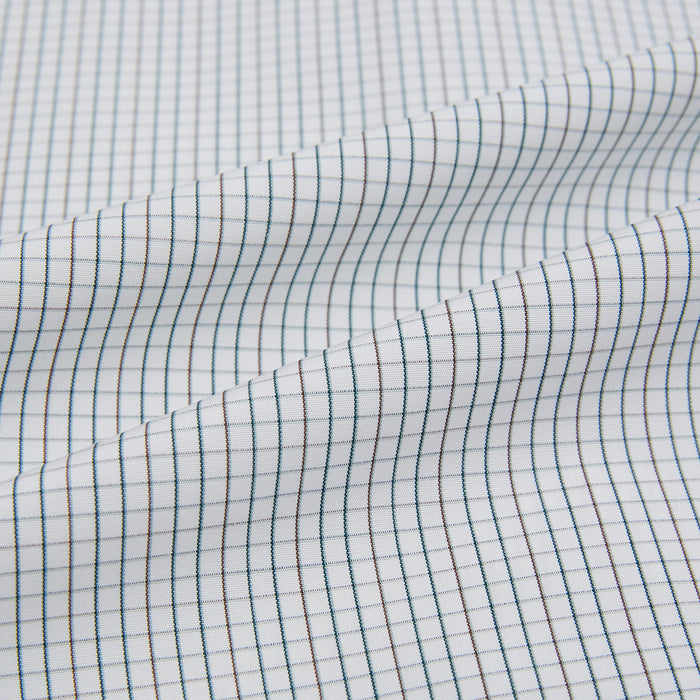 Forest Melange and Red Graph Check Mayfair Shirt Image 5