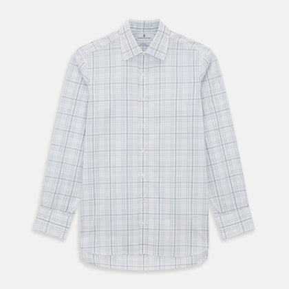 Blue and Grey Multi Check Mayfair Shirt