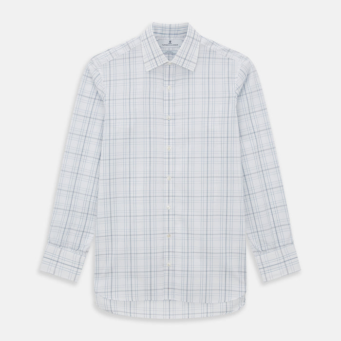 Blue and Grey Multi Check Mayfair Shirt