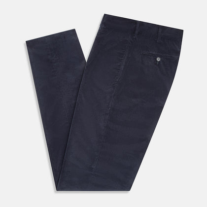 Navy Corduroy Edward Trousers Image 4