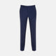 Turnbull & Asser Blue Wool Trousers feature a tailored fit, button and zip closure, front creases, and belt loops, shown on a flat white background.