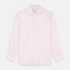View 1 of product The Turnbull & Asser Pink Windowpane Check Shirt features long sleeves, a button-down front, pointed collar, and buttoned cuffs—an elegant addition to any formal shirt collection.