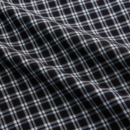 Black Multi Check Cotton Blend Sussex Nightshirt Image 1
