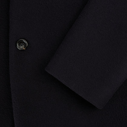 Navy Apsley Single-Breasted Caban Coat Image 3