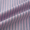 View 8 of product The Turnbull & Asser Antique Pink Ticking Stripe Westminster Shirt is a collared, long-sleeve button-up with thin vertical pink stripes on white, highlighting British craftsmanship. It’s shown neatly laid flat and fully buttoned.