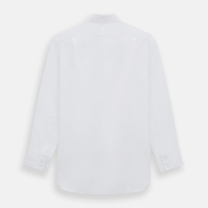 White Herringbone Mayfair Shirt Image 2