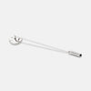 View 3 of product The Turnbull & Asser Sterling Silver White Tie Pin features a button-shaped end with a small cylindrical cap, shown on a white background.