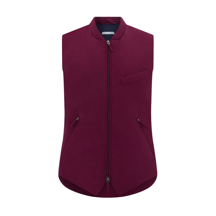 Wine Red Padded Gilet Image 4