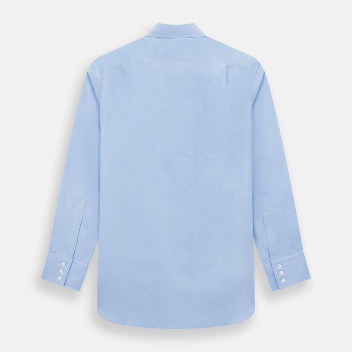 Blue Herringbone Mayfair Shirt Image 2