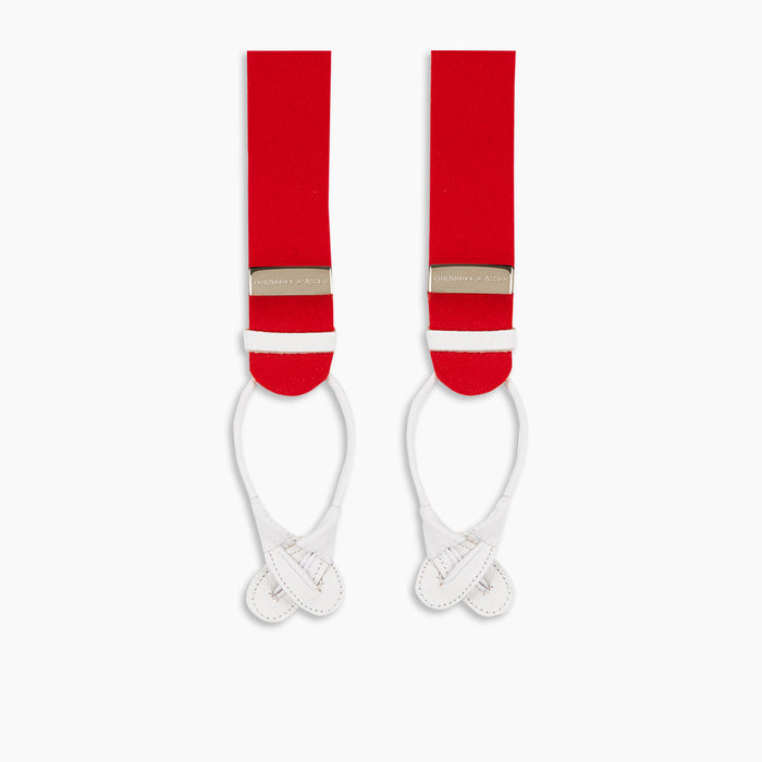 Red Adjustable Felt Braces Image 2