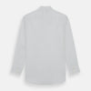 View 5 of product The Turnbull & Asser White Royal Oxford Cotton Shirt features a button-down collar and 3-button cuffs, ideal for minimalist looks, displayed on a white background.
