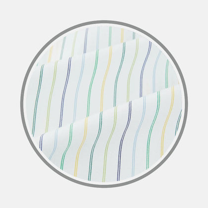 Yellow Multi Double Pinstripe Fabric