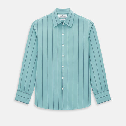 Sage Track Stripe Westminster Shirt