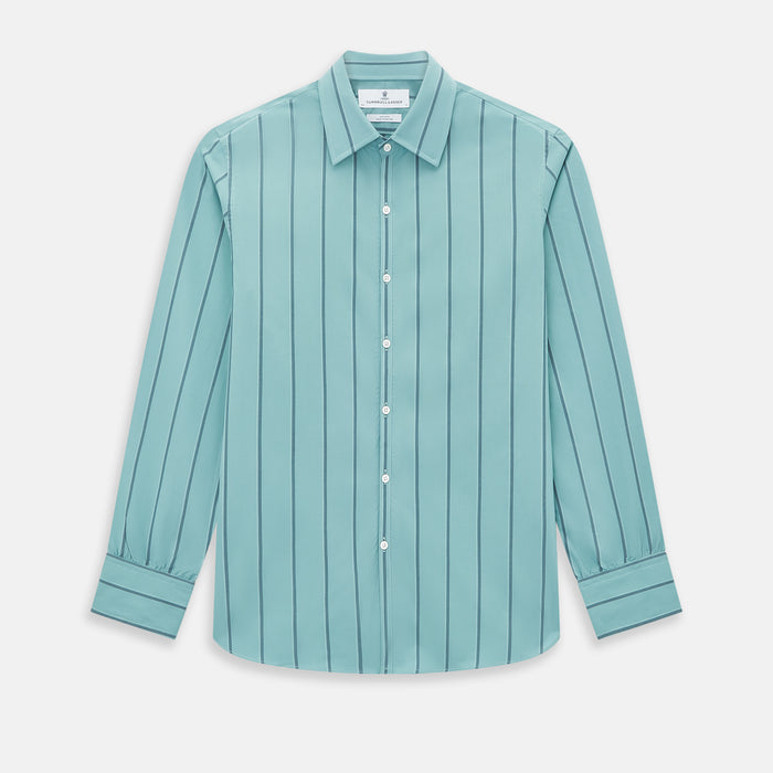 Sage Track Stripe Westminster Shirt