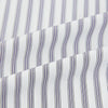 View 6 of product The Purple Multi Stripe Mayfair Shirt from Turnbull & Asser is a pure cotton, collared long-sleeve shirt with white and gray vertical stripes and buttoned cuffs, displayed flat on a white background.